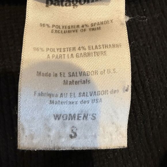 Patagonia Women's Capilene Midweight Zip-Neck Pullover Polartec Black Size Small - Picture 7 of 13